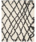 Safavieh Belize Shag SGB484 Ivory / Charcoal 3' X 5' Rectangle Area Rug