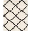 Safavieh Belize Shag SGB489 Ivory / Charcoal 2'-3" X 5' Accent Area Rug