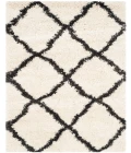 Safavieh Belize Shag SGB489 Ivory / Charcoal 2'-3" X 5' Accent Area Rug