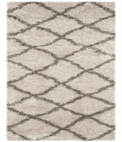 Safavieh Belize Shag SGB489 Taupe / Grey 2'-3" X 11' Runner Area Rug