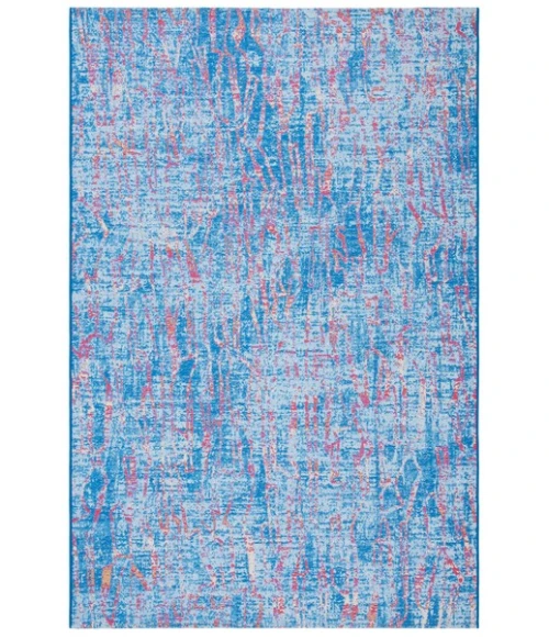 Safavieh Summer Blue / Red SMR408 5 ft. 3 in. X 7 ft. 6 in. Rectangle Rug
