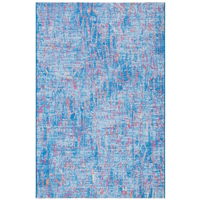 Safavieh Summer Blue / Red SMR408 5 ft. 3 in. X 7 ft. 6 in. Rectangle Rug
