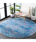 Safavieh Summer Blue / Red SMR408 6 ft. 7 in. X 6 ft. 7 in. Square Rug