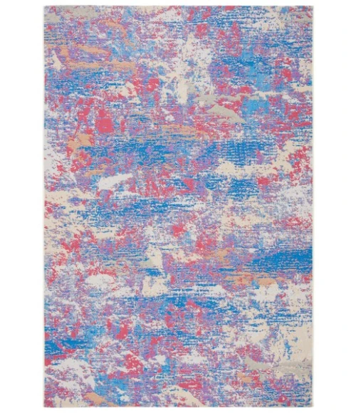 Safavieh Summer Blue / Red SMR409 4 ft. X 6 ft. Rectangle Rug