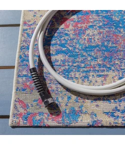 Safavieh Summer Blue / Red SMR409 4 ft. X 6 ft. Rectangle Rug