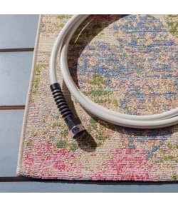Safavieh Summer Blue / Pink SMR410 6 ft. 6 in. X 9 ft. 4 in. Rectangle Rug
