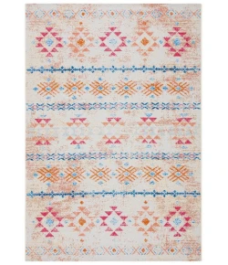 Safavieh Summer Ivory / Red SMR420 6 ft. 6 in. X 9 ft. 4 in. Rectangle Rug