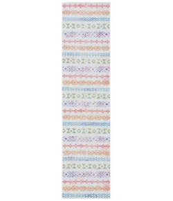 Safavieh Summer Ivory / Blue SMR429 2 ft. X 8 ft. Runner Rug
