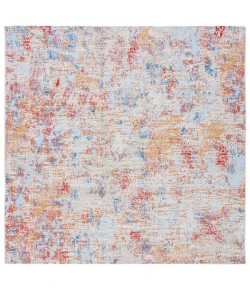 Safavieh Summer Ivory / Light Blue SMR451 6 ft. 7 in. X 6 ft. 7 in. Square Rug