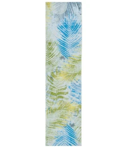 Safavieh Summer Green / Grey SMR485 2 ft. X 8 ft. Runner Rug
