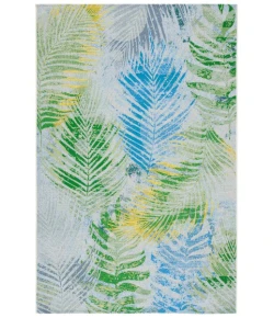 Safavieh Summer Green / Grey SMR485 6 ft. 6 in. X 9 ft. 4 in. Rectangle Rug