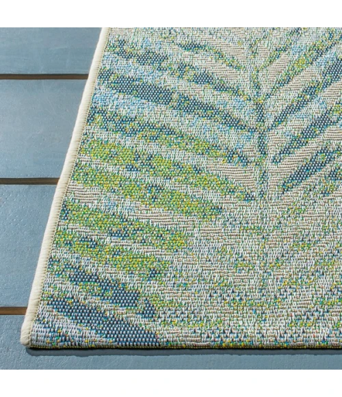 Safavieh Summer Green / Grey SMR485 6 ft. 7 in. X 6 ft. 7 in. Round Rug