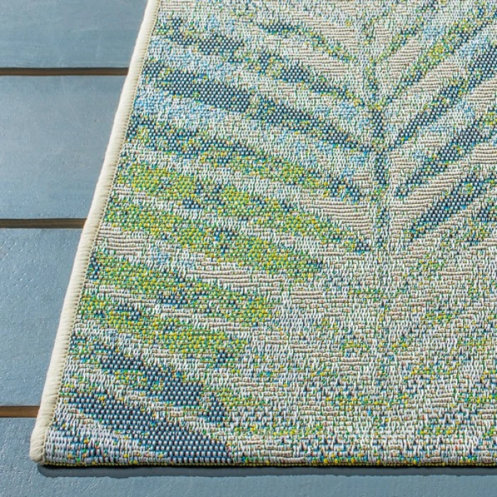 Safavieh Summer Green / Grey SMR485 4 ft. X 6 ft. Rectangle Rug