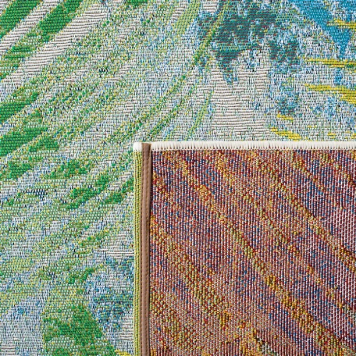 Safavieh Summer Green / Grey SMR485 4 ft. X 6 ft. Rectangle Rug