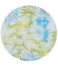 Safavieh Summer Green / Grey SMR485 6 ft. 7 in. X 6 ft. 7 in. Round Rug