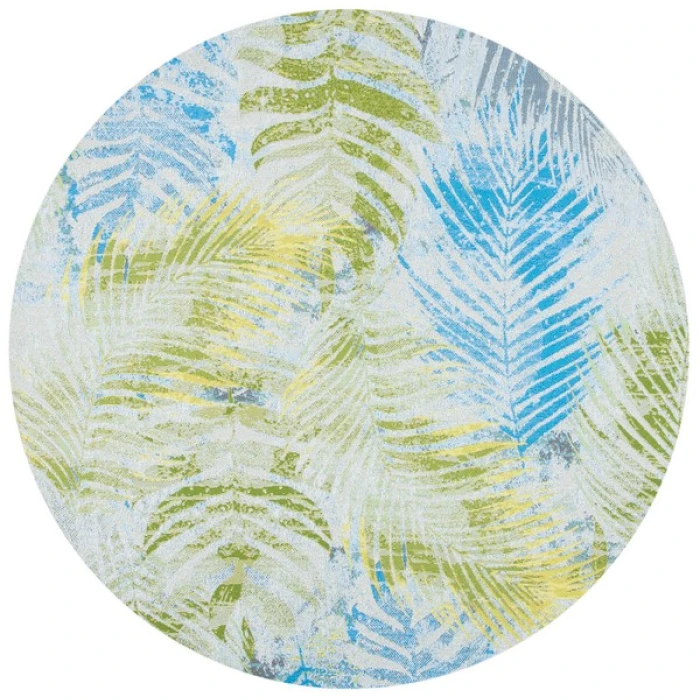 Safavieh Summer Green / Grey SMR485 6 ft. 7 in. X 6 ft. 7 in. Round Rug
