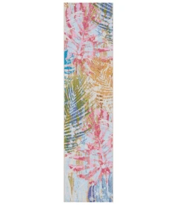 Safavieh Summer Blue / Beige SMR487 2 ft. X 8 ft. Runner Rug