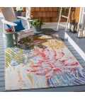 Safavieh Summer Blue / Beige SMR487 6 ft. 7 in. X 6 ft. 7 in. Round Rug