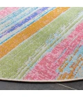 Safavieh Summer Ivory / Green SMR496 6 ft. 7 in. X 6 ft. 7 in. Round Rug