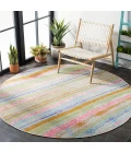 Safavieh Summer Ivory / Green SMR496 6 ft. 7 in. X 6 ft. 7 in. Round Rug