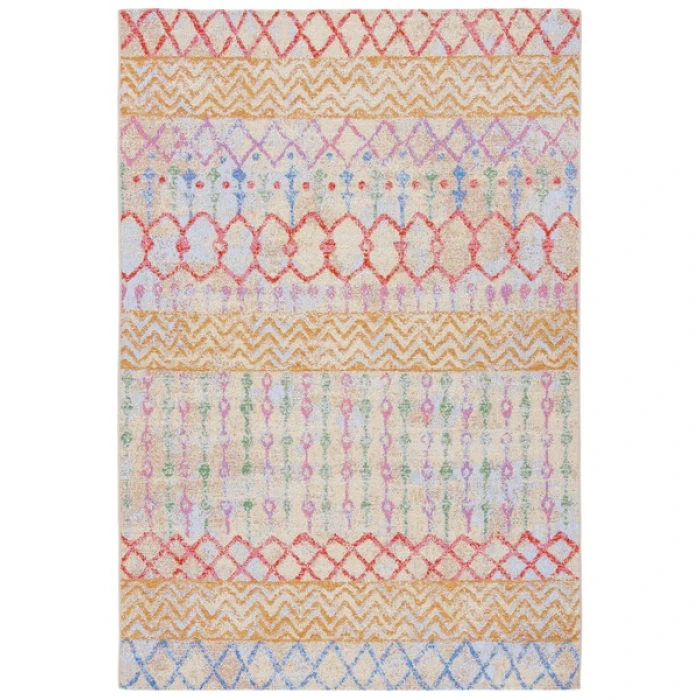 Safavieh Summer Gold / Blue SMR497 5 ft. 3 in. X 7 ft. 6 in. Rectangle Rug