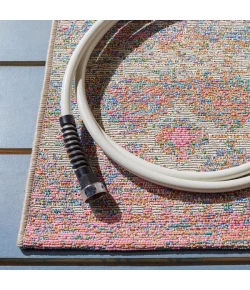 Safavieh Summer Ivory / Pink SMR498 6 ft. 7 in. X 6 ft. 7 in. Round Rug