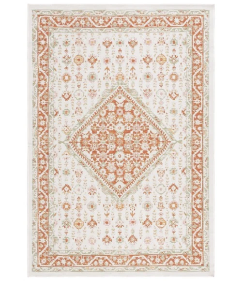 Safavieh Sunrise Ivory / Rust Sage SUN620 5 ft. 3 in. X 7 ft. 7 in. Rectangle Rug