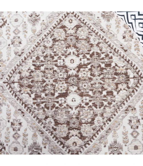 Safavieh Sunrise Grey / Beige Black SUN620 5 ft. 3 in. X 7 ft. 7 in. Rectangle Rug