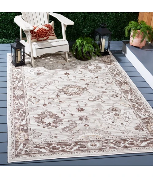 Safavieh Sunrise Grey / Beige Black SUN624 5 ft. 3 in. X 7 ft. 7 in. Rectangle Rug