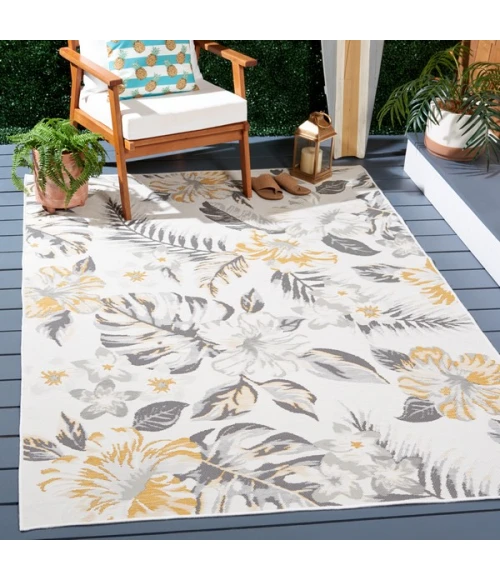 Safavieh Sunrise Ivory / Grey Gold SUN671 5 ft. 3 in. X 7 ft. 7 in. Rectangle Rug