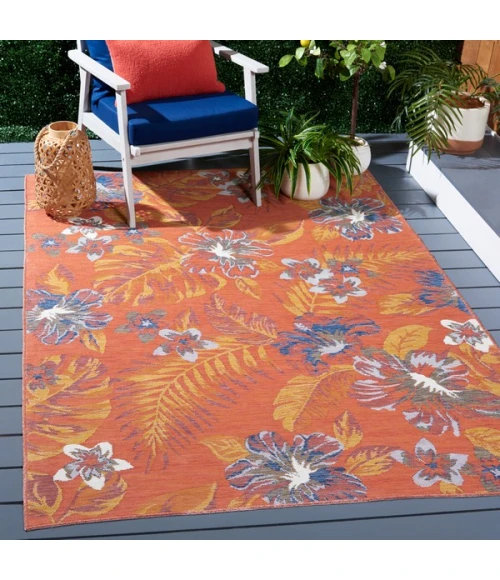 Safavieh Sunrise Ivory / Rust Blue SUN671 8 ft. X 10 ft. Rectangle Rug