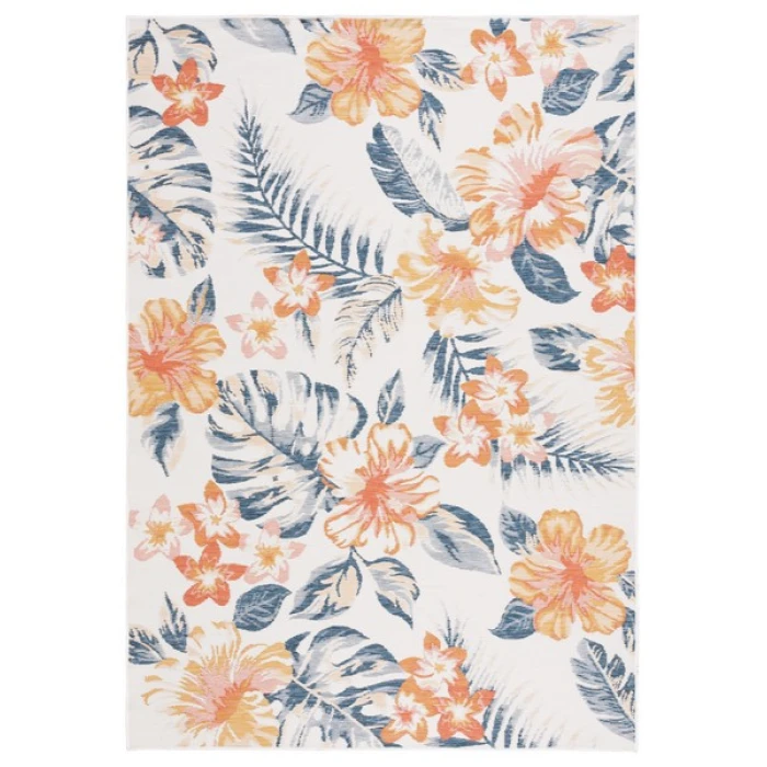 Safavieh Sunrise Ivory / Rust Blue SUN671 8 ft. X 10 ft. Rectangle Rug