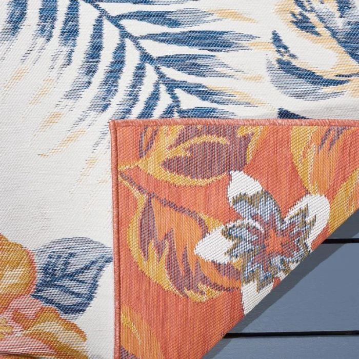 Safavieh Sunrise Ivory / Rust Blue SUN671 2 ft. X 8 ft. Runner Rug
