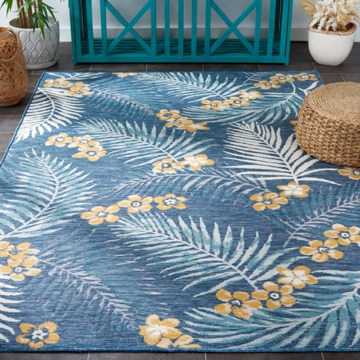 Safavieh Sunrise Ivory / Blue Gold SUN675 8 ft. X 10 ft. Rectangle Rug