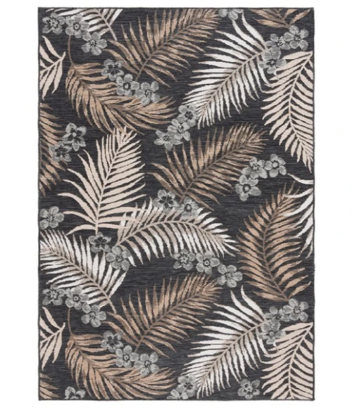 Safavieh Sunrise Ivory / Grey Black SUN675 5 ft. 3 in. X 7 ft. 7 in. Rectangle Rug