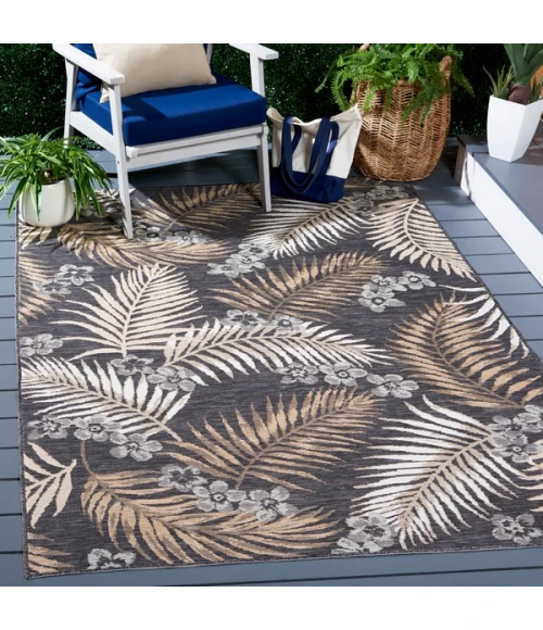 Safavieh Sunrise Ivory / Grey Black SUN675 5 ft. 3 in. X 7 ft. 7 in. Rectangle Rug