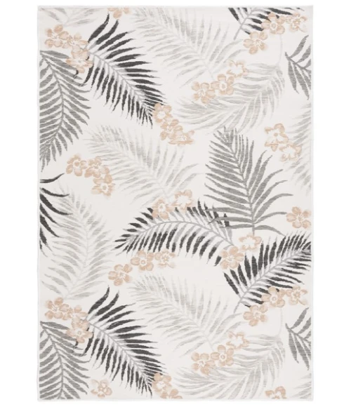 Safavieh Sunrise Ivory / Grey Black SUN675 5 ft. 3 in. X 7 ft. 7 in. Rectangle Rug