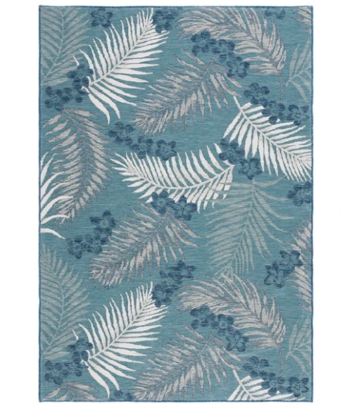 Safavieh Sunrise Grey / Blue Ivory SUN675 5 ft. 3 in. X 7 ft. 7 in. Rectangle Rug