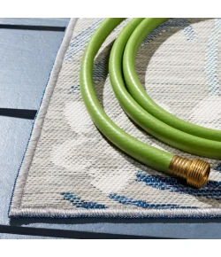 Safavieh Sunrise Grey / Blue Ivory SUN675 5 ft. 3 in. X 7 ft. 7 in. Rectangle Rug