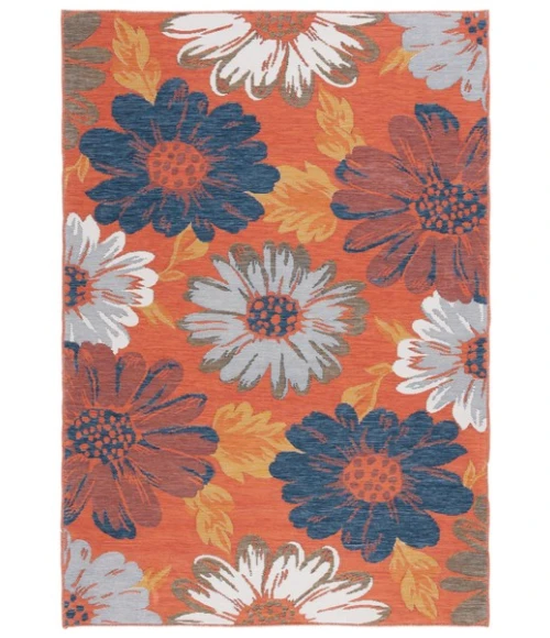 Safavieh Sunrise Ivory / Rust Gold SUN689 5 ft. 3 in. X 7 ft. 7 in. Rectangle Rug