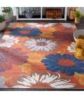 Safavieh Sunrise Ivory / Rust Gold SUN689 6 ft. 7 in. X 6 ft. 7 in. Square Rug
