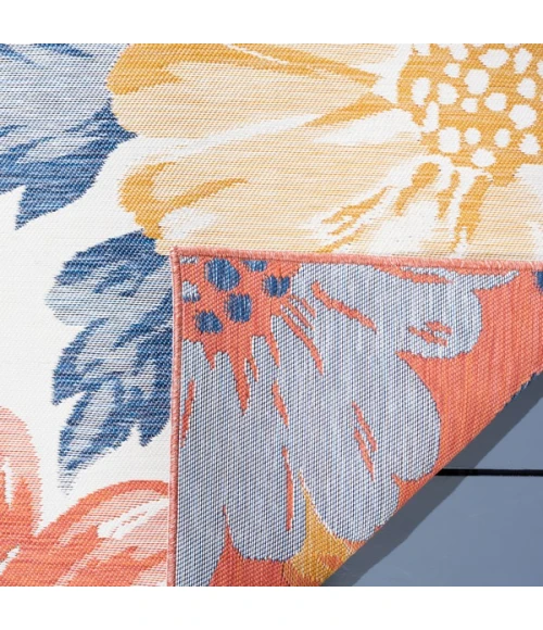 Safavieh Sunrise Ivory / Rust Gold SUN689 6 ft. 7 in. X 6 ft. 7 in. Square Rug