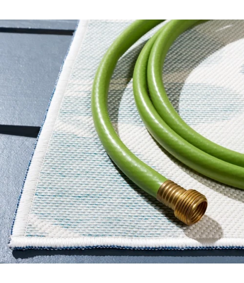 Safavieh Sunrise Ivory / Blue Grey SUN689 6 ft. 7 in. X 6 ft. 7 in. Square Rug