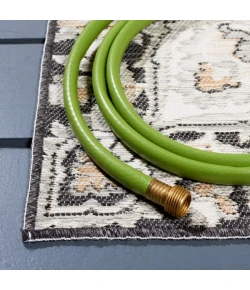 Safavieh Sunrise Grey / Beige Black SUN696 6 ft. 7 in. X 6 ft. 7 in. Square Rug