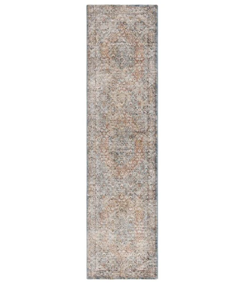Safavieh Silverado Blue / Rust SVD106 2 ft. X 8 ft. Runner Rug