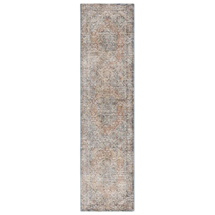 Safavieh Silverado Blue / Rust SVD106 2 ft. X 8 ft. Runner Rug