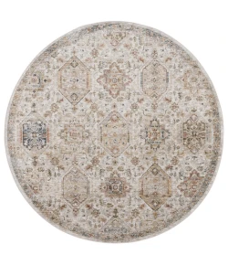 Safavieh Silverado Ivory / Rust SVD108 6 ft. 4 in. X 6 ft. 4 in. Round Rug