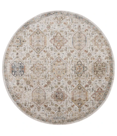 Safavieh Silverado Ivory / Rust SVD108 6 ft. 4 in. X 6 ft. 4 in. Round Rug