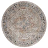 Safavieh Silverado Ivory / Blue SVD110 6 ft. 4 in. X 6 ft. 4 in. Round Rug