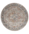 Safavieh Silverado Ivory / Blue SVD110 6 ft. 4 in. X 6 ft. 4 in. Round Rug